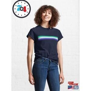 Gay Rainbow Stripes Pride Equality Love Classic T-Shirt
